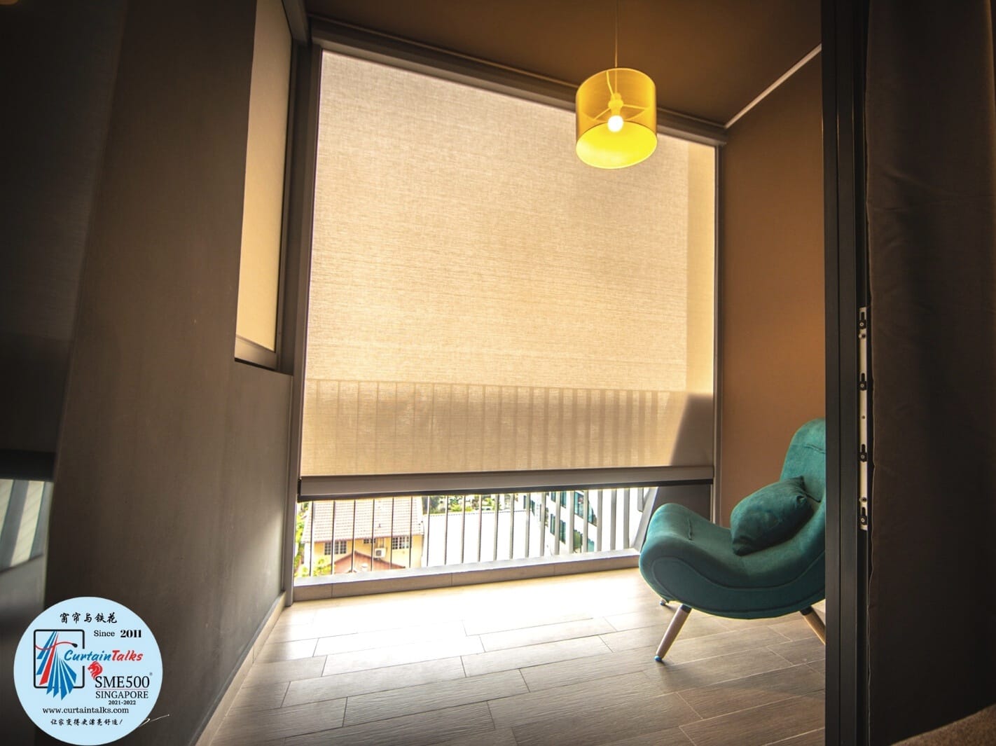 This is a Picture of Outdoor roller blinds-Singapore HDB flat-139B Toa Payoh Lorong 1